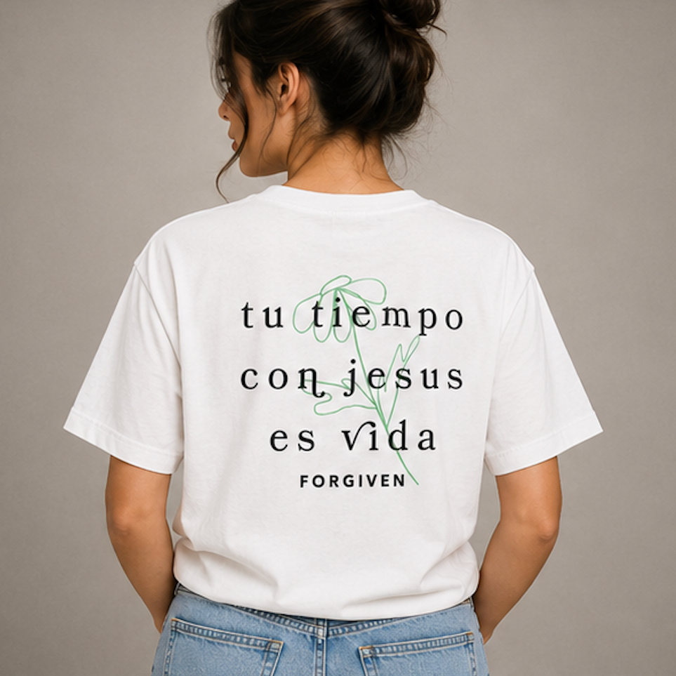 Camiseta FORGIVEN Tiempo Blanca