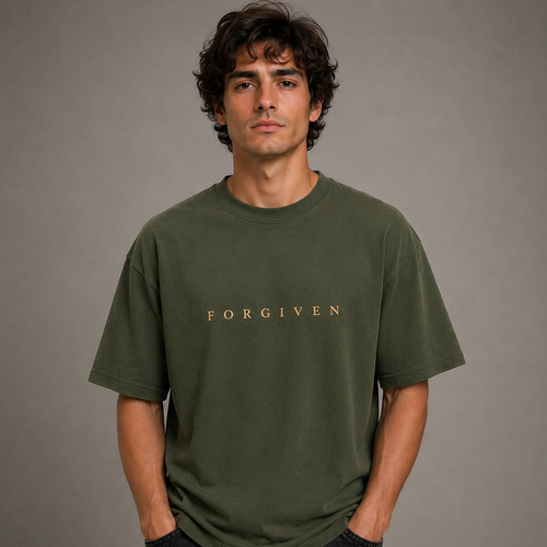 Camiseta Forgiven Nuevo Diseño Naranja, Verde,Morado, Azul