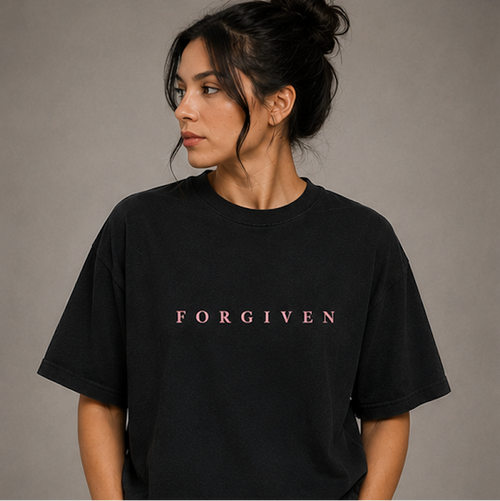 Camiseta Forgiven Nuevo Diseño Rosa