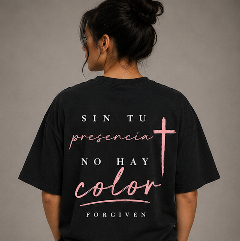Camiseta Forgiven Nuevo Diseño Rosa