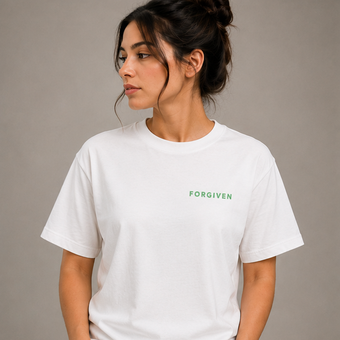 Camiseta FORGIVEN Tiempo Blanca