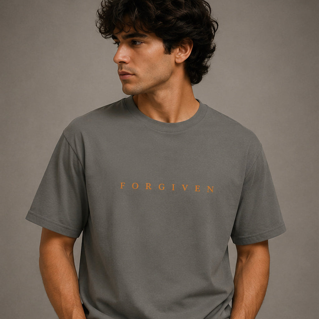 Camiseta Forgiven Cafe, Carbón