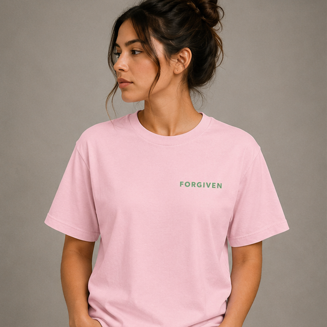 Camiseta Forgiven Tiempo Rosa, Morado